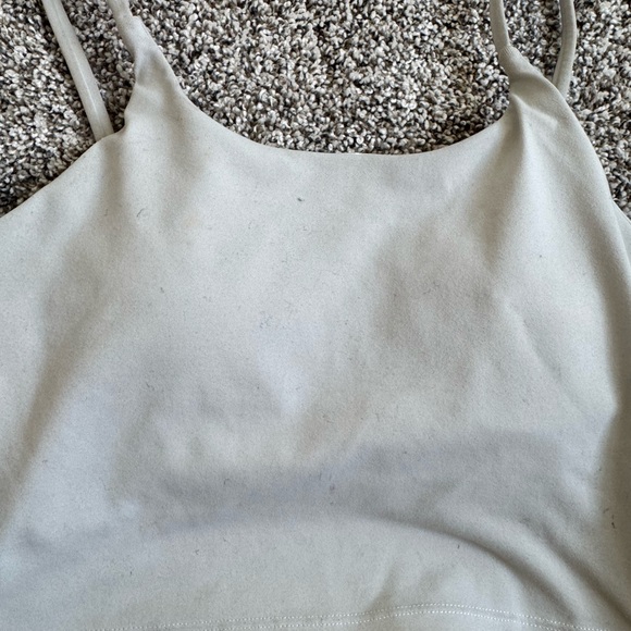 White built in bra Fitted Camisole Crop Tops set of 2 - Picture 8 of 8